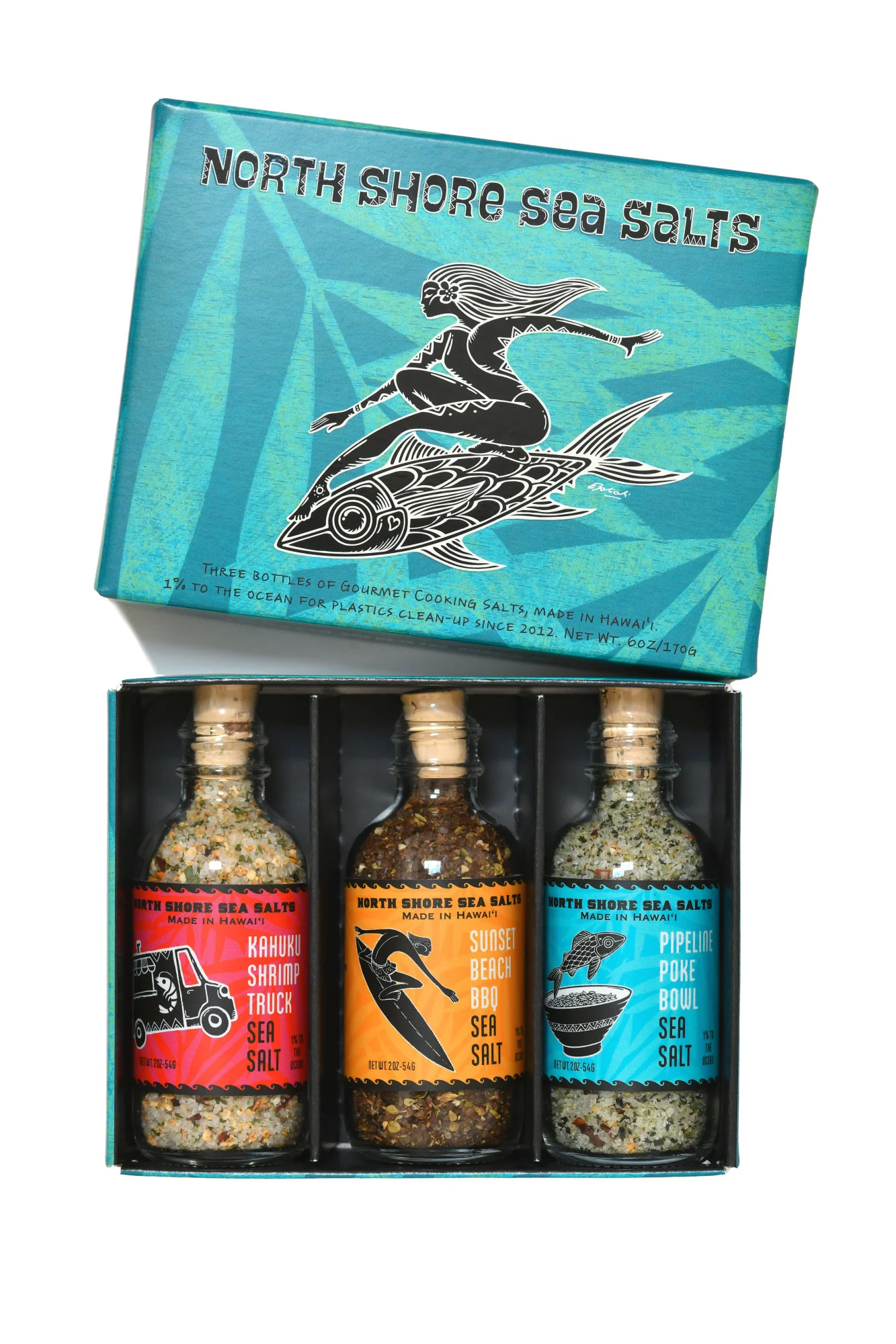 North Shore Hawaiian Sea Salt Sampler Box